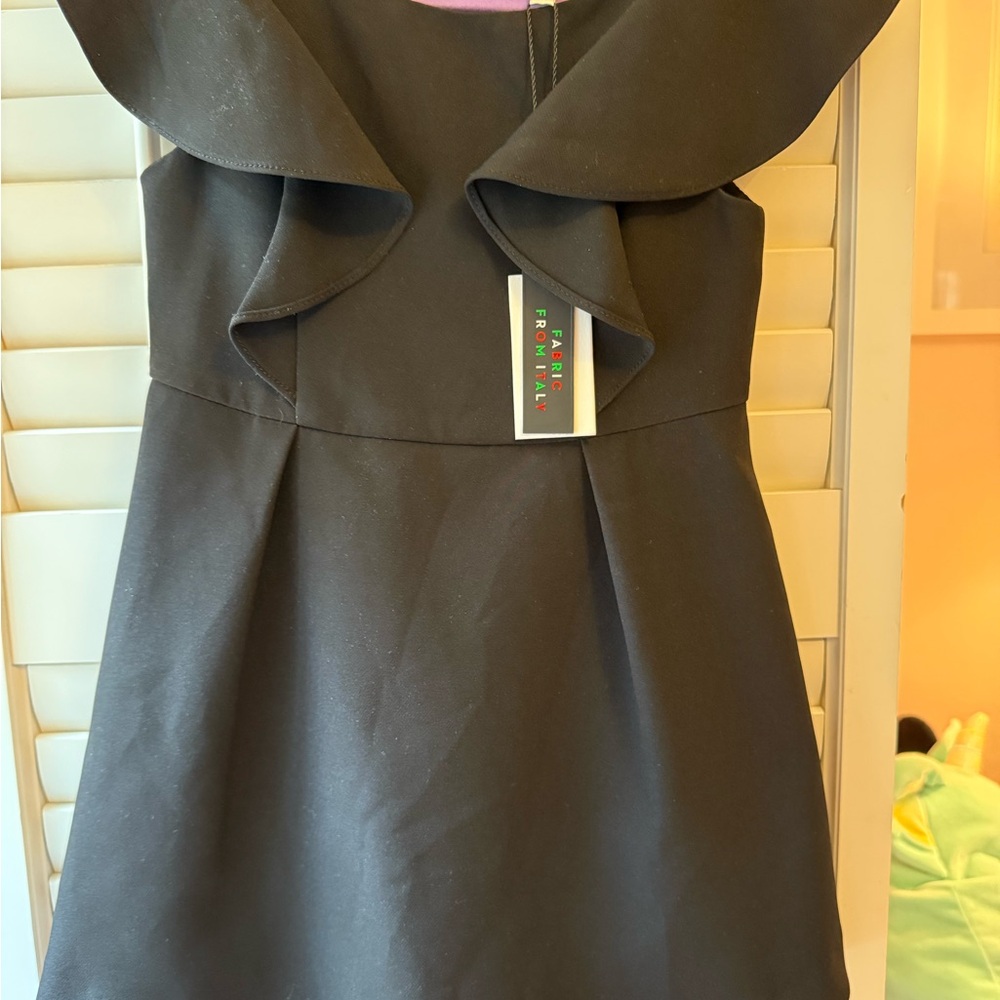 NWT Milly Minis Elegant Black Ruffle Dress